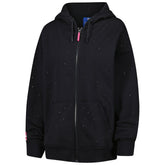 NBA - New Orleans Pelicans Terez Women's Oversized Allover Gemstone Full-Zip Hoodie - Black