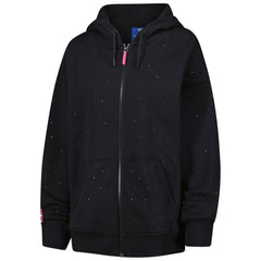 NBA - New Orleans Pelicans Terez Women's Oversized Allover Gemstone Full-Zip Hoodie - Black