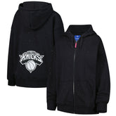 NBA - New York Knicks Terez Women's Oversized Allover Gemstone Full-Zip Hoodie - Black
