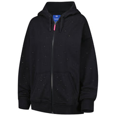 NBA - New York Knicks Terez Women's Oversized Allover Gemstone Full-Zip Hoodie - Black