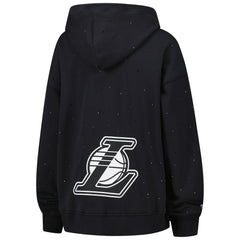 NBA - Los Angeles Lakers Terez Women's Oversized Allover Gemstone Full-Zip Hoodie - Black