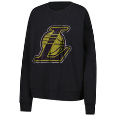 NBA - Los Angeles Lakers Terez Women's Gemstone Logo Pullover Sweatshirt - Black