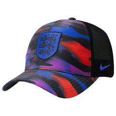 Nike England National Team Unisex Rise Printed Trucker Adjustable Hat - Black