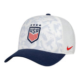 Nike USWNT Unisex Rise Printed Trucker Adjustable Hat - White