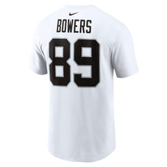 Brock Bowers Las Vegas Raiders Name & Number T-Shirt White - Nike