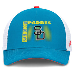 San Diego Padres Nike Neon 90s Rise Structured Performance Adjustable Trucker Hat for sale