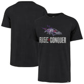 Baltimore Ravens '47 Rise and Conquer Franklin T-Shirt Black - 47 brand