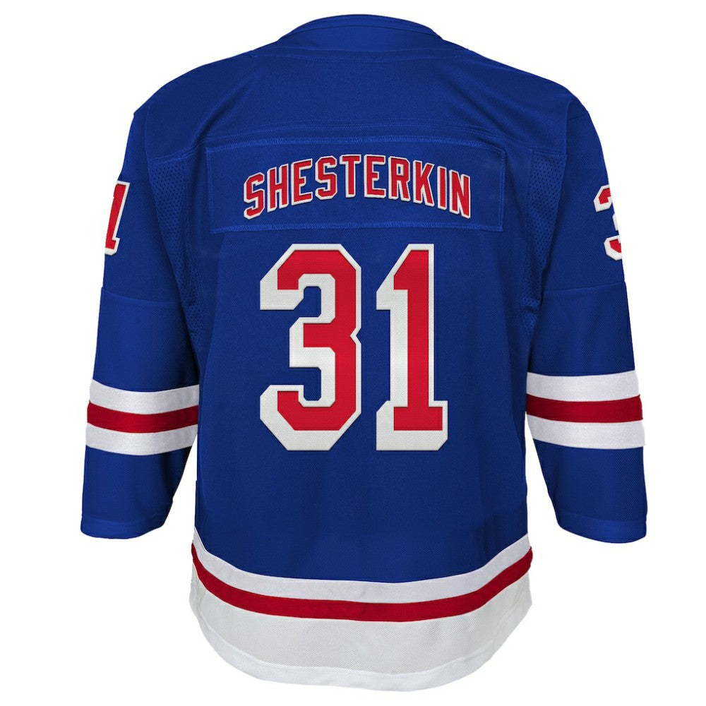 Igor Shesterkin New York Rangers Youth Home Premier Player Jersey - Blue | NHL Jerseys