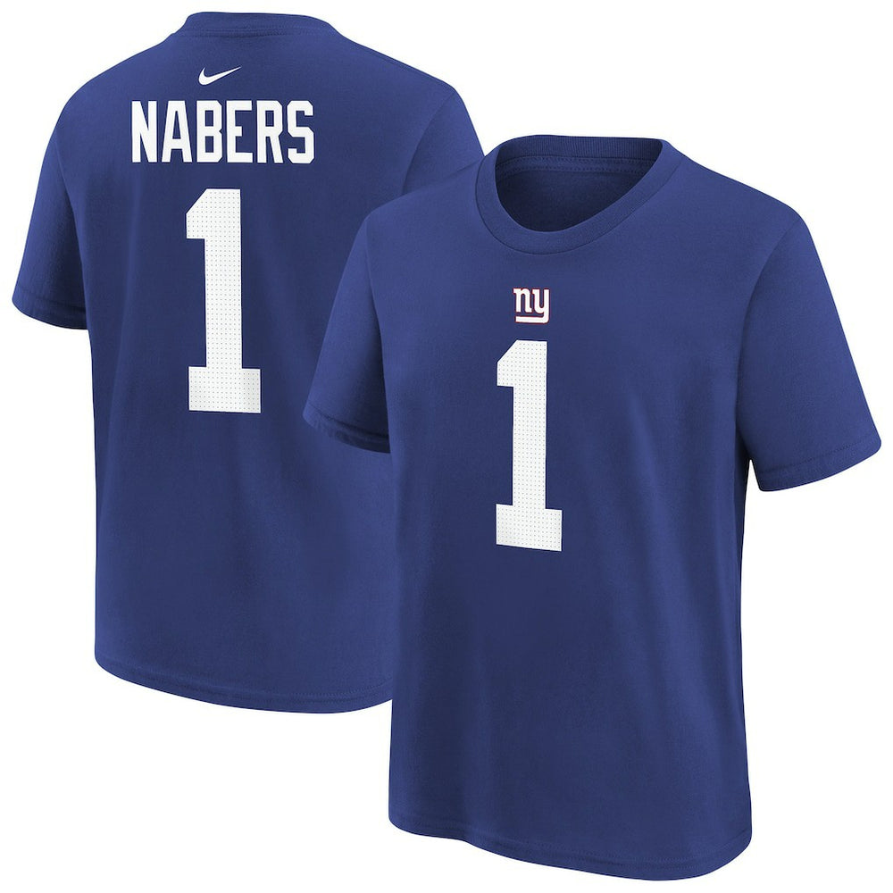 Malik Nabers New York Giants Player Name & Number T-Shirt Royal - Nike