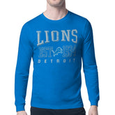 Detroit Lions Starter Retro Team Logo Long Sleeve T-Shirt Blue - NFL