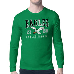 Philadelphia Eagles Starter Retro Team Logo Long Sleeve T-Shirt Kelly Green - NFL