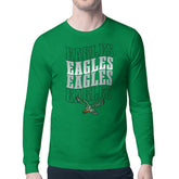 Philadelphia Eagles Starter Retro Team Logo Long Sleeve T-Shirt Kelly Green - NFL