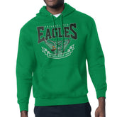 Philadelphia Eagles Starter Team Retro Logo Fleece Tri-Blend Pullover Hoodie Kelly Green - NFL