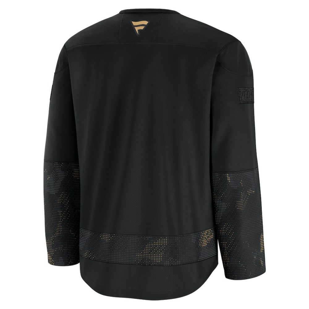 Vegas Golden Knights Fanatics 2024 Military Appreciation Practice Jersey - Black | NHL Jerseys