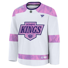 Los Angeles Kings - Fanatics 2024 Hockey Fights Cancer Practice Jersey White