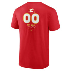 Calgary Flames - Personalized Name & Number Midfielder T-Shirt Red
