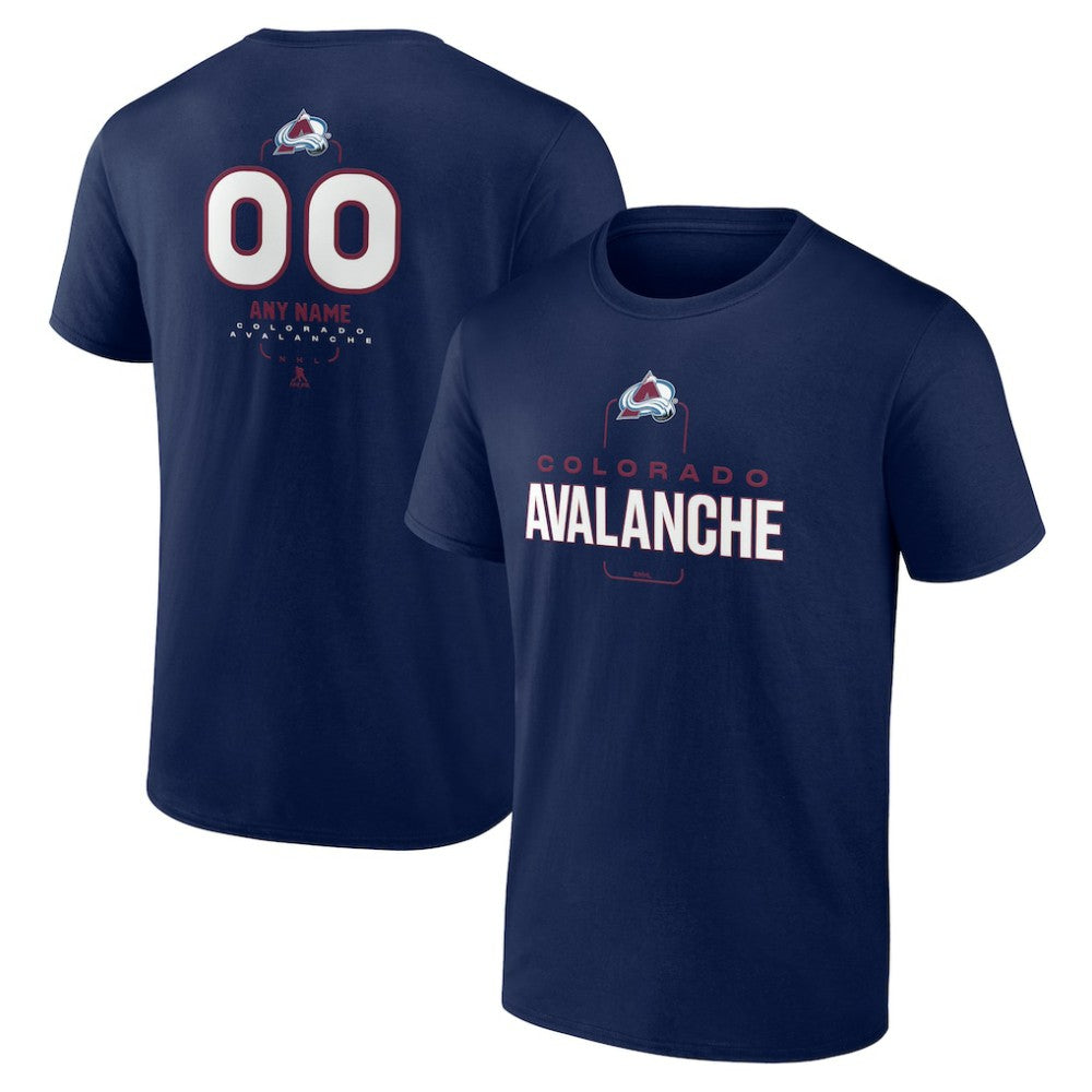 Colorado Avalanche - Personalized Name & Number Midfielder T-Shirt Navy