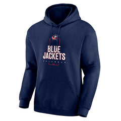 Columbus Blue Jackets - Personalized Name & Number Midfielder Pullover Hoodie Navy
