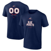 Columbus Blue Jackets - Personalized Name & Number Midfielder T-Shirt Navy