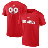 Detroit Red Wings - Personalized Name & Number Midfielder T-Shirt Red