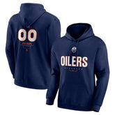 Edmonton Oilers - Personalized Name & Number Midfielder Pullover Hoodie Navy