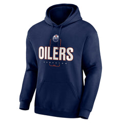 Edmonton Oilers - Personalized Name & Number Midfielder Pullover Hoodie Navy