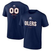 Edmonton Oilers - Personalized Name & Number Midfielder T-Shirt Navy