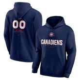 Montreal Canadiens - Personalized Name & Number Midfielder Pullover Hoodie Navy