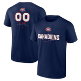 Montreal Canadiens - Personalized Name & Number Midfielder T-Shirt Navy