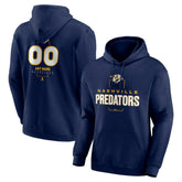 Nashville Predators - Personalized Name & Number Midfielder Pullover Hoodie Navy