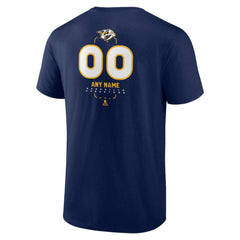 Nashville Predators - Personalized Name & Number Midfielder T-Shirt Navy