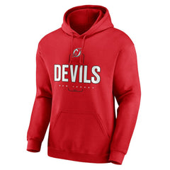 New Jersey Devils - Personalized Name & Number Midfielder Pullover Hoodie Red