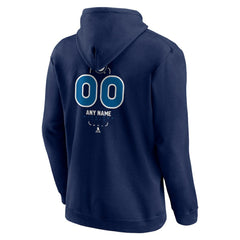 Winnipeg Jets - Personalized Name & Number Midfielder Pullover Hoodie Navy