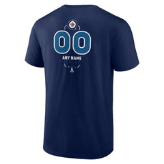 Winnipeg Jets - Personalized Name & Number Midfielder T-Shirt Navy