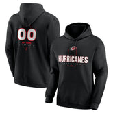 Carolina Hurricanes - Personalized Name & Number Midfielder Pullover Hoodie Black