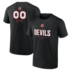 New Jersey Devils - Personalized Name & Number Midfielder T-Shirt Black