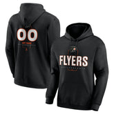Philadelphia Flyers - Personalized Name & Number Midfielder Pullover Hoodie Black