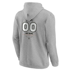 Philadelphia Flyers - Personalized Name & Number Midfielder Pullover Hoodie Gray