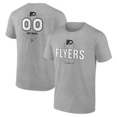 Philadelphia Flyers - Personalized Name & Number Midfielder T-Shirt Gray