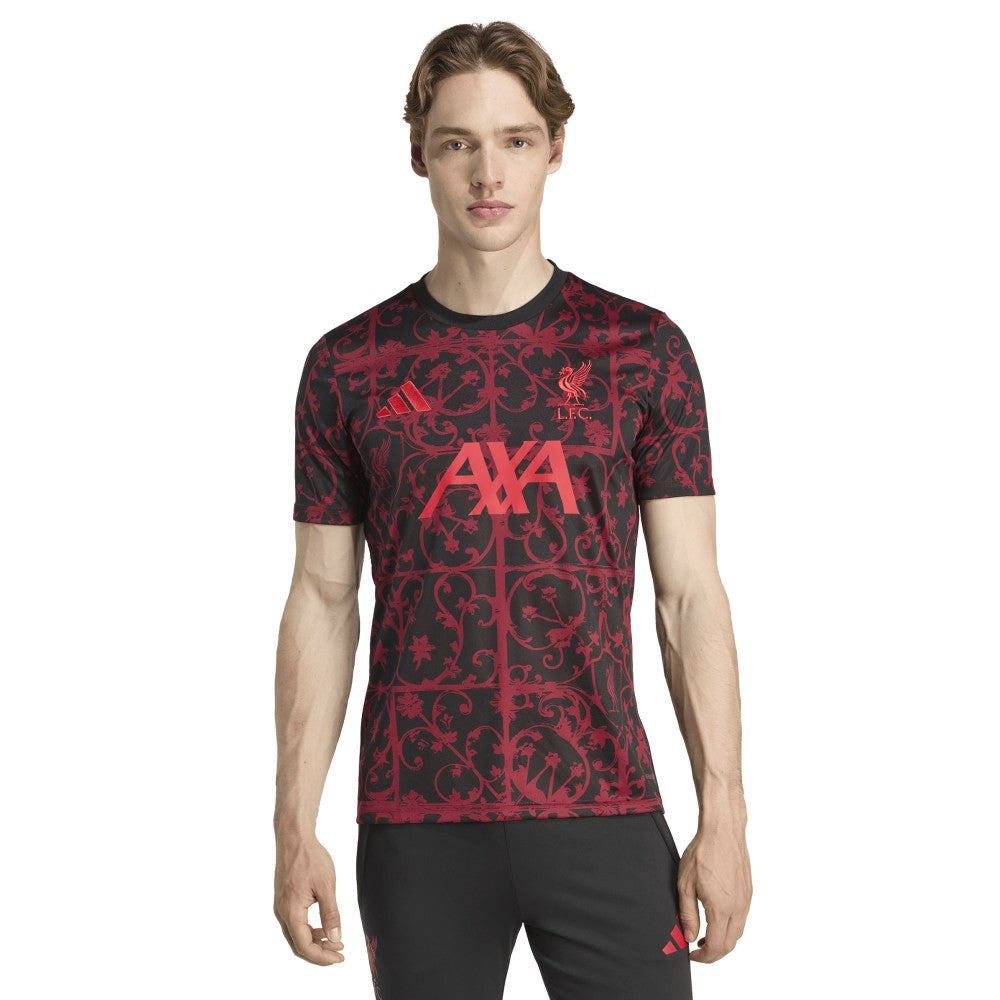 Adidas Liverpool 2025/26 AEROREADY Pre-Match Top - Black