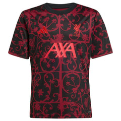 Adidas Liverpool Youth 2025/26 Pre-Match AEROREADY Top - Black