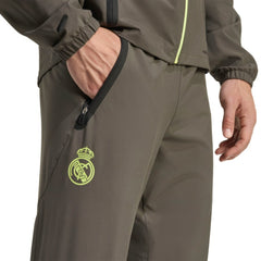 Adidas Real Madrid 2025/26 Tiro Vis Tech AEROREADY Travel Pants - Olive