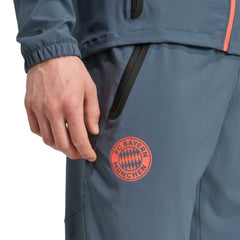 Adidas Bayern Munich 2025/26 Tiro Vis Tech AEROREADY Travel Pants - Gray