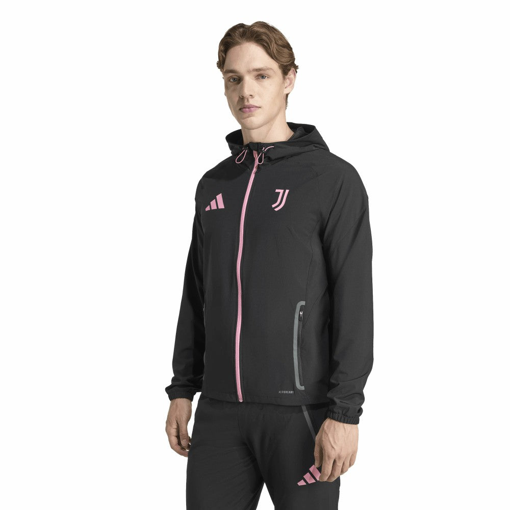 Adidas Juventus 2025/26 Tiro Vis Tech Travel Jacket - Black