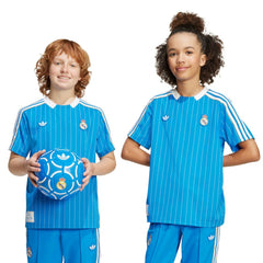 Adidas Real Madrid Youth Terrace Icons Jerseys - Blue