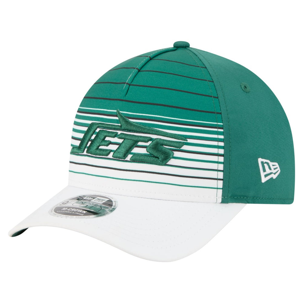New York Jets New Era Adventure Gradient 9FORTY M-Crown A-Frame Adjustable Hat White/Green - NFL