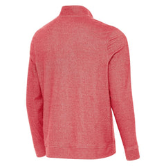 Detroit Red Wings - Antigua 2025 NHL Stadium Series Subtle Quarter-Zip Top Heather Red