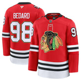 Connor Bedard Chicago Blackhawks Fanatics Centennial Premium Player Jersey Red
