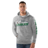 Philadelphia Eagles Starter Vintage Pullover Hoodie Heather Gray - NFL