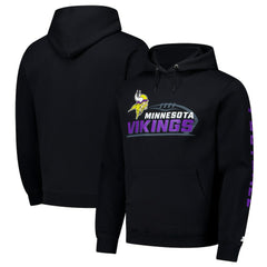 Minnesota Vikings Starter Vintage Pullover Hoodie Black - NFL